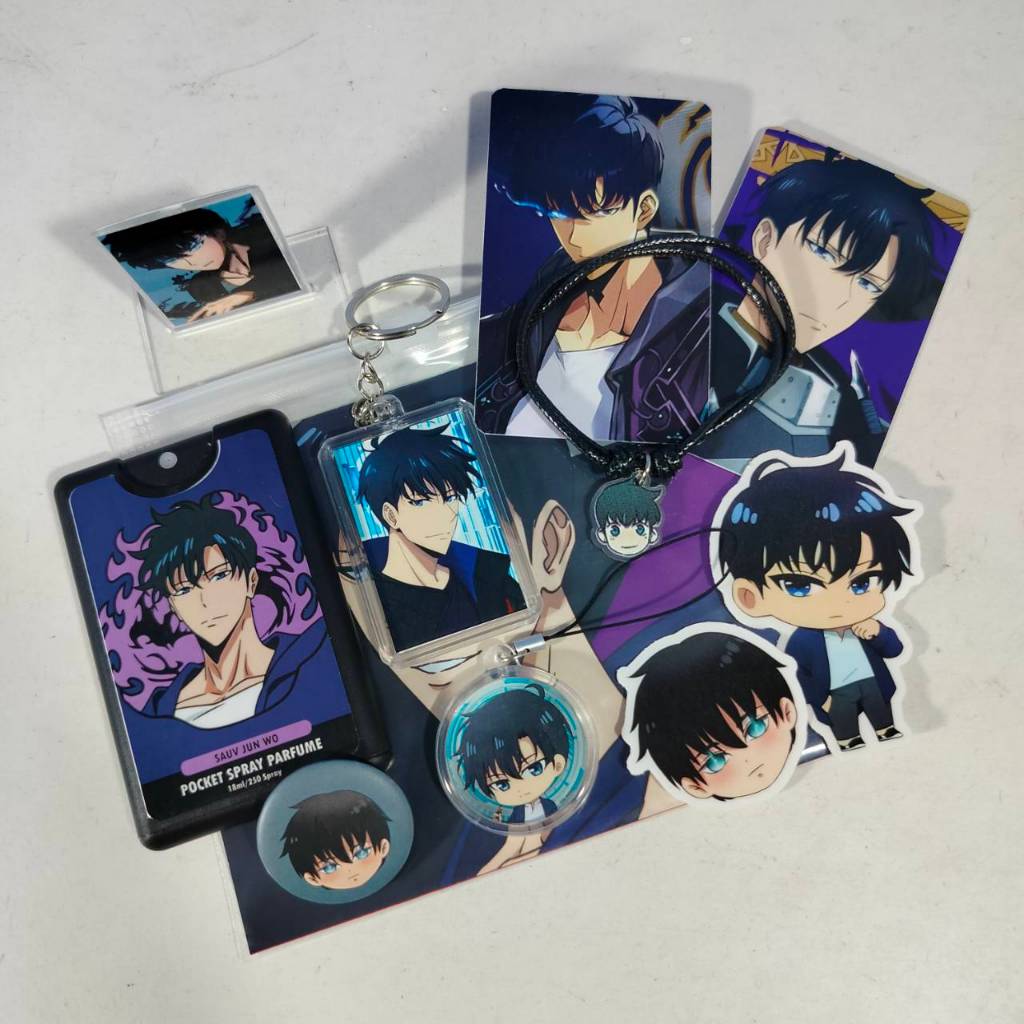 

Hampers Aesthetic Anime Solo Leveling - Kado Ultah Sung Jin Woo - Gift Wisuda CHa Hae In - Hadiah Ulang Tahun - Kado Wibu - Hampers Wibu