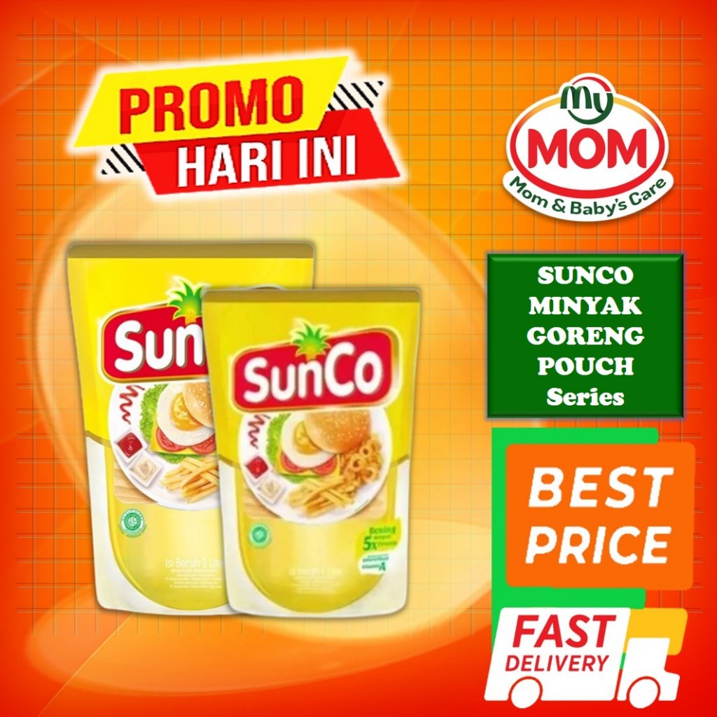 

SUNCO Minyak Goreng Pouch Series / Refill / Minyak Sayur Bening / Minyak Goreng Sehat / MyMom