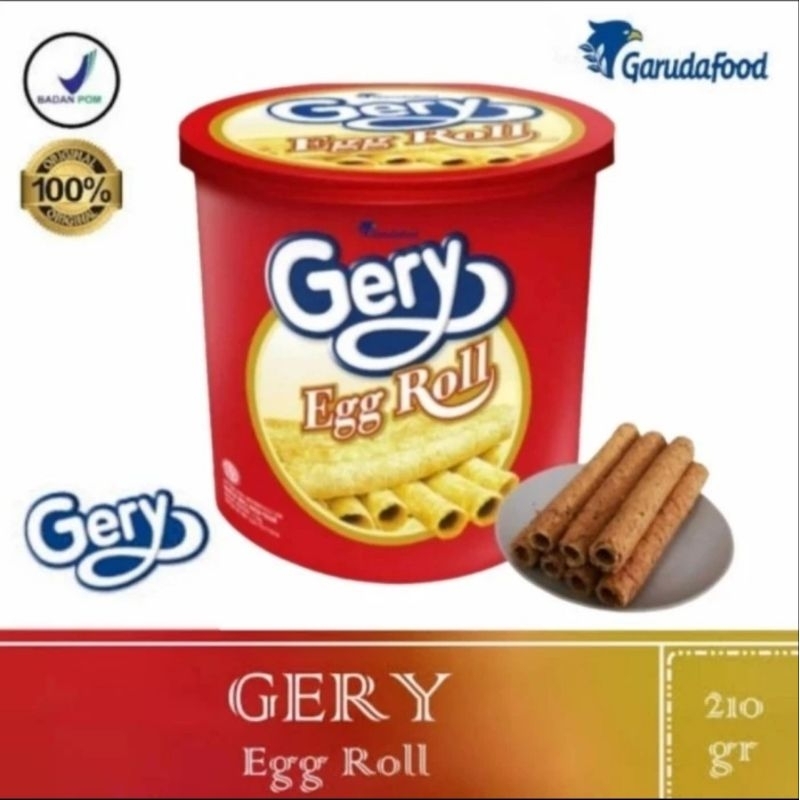 

GERY Egg Roll 210g