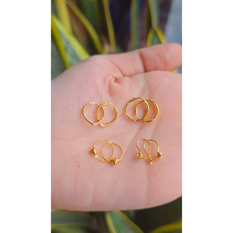 anting ring bayi emas muda