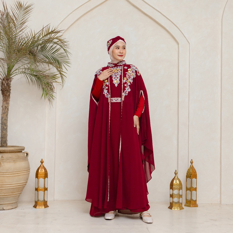Ready Stock Kaftan Gamis Kaftan ARSYLA / KHADIJAH Kaftan Lebaran Kaftan Kondangan Kaftan putih Mewah