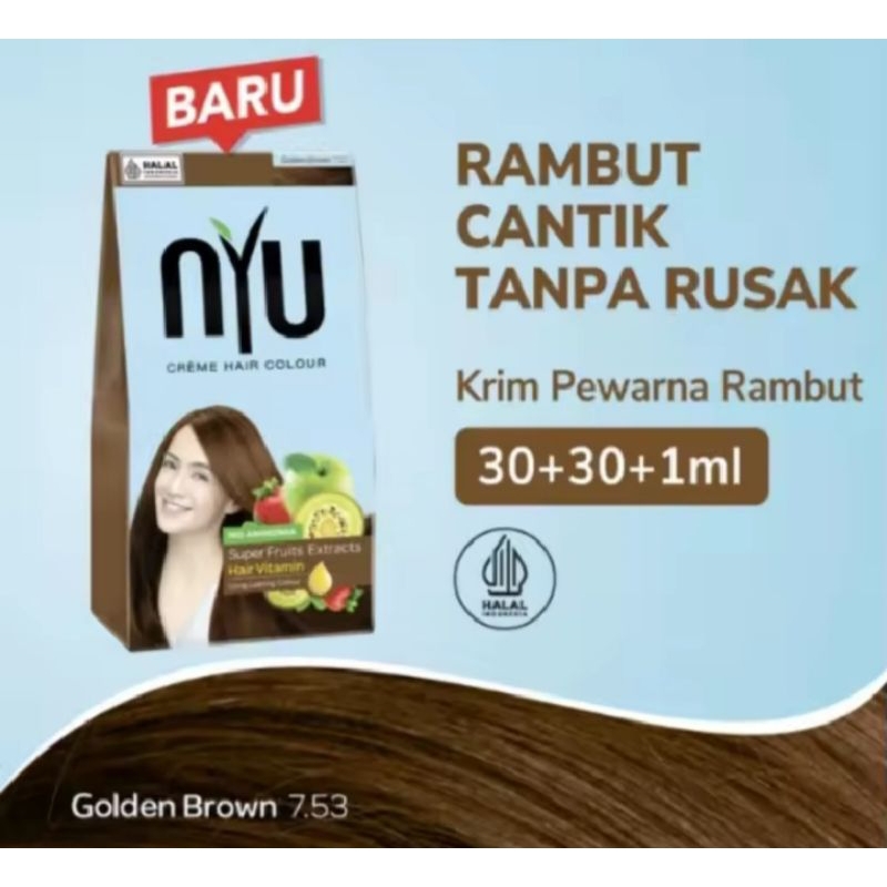 NYU GOLDEN BROWN CREAM HAIR COLOUR -NYU CREAM HAIR COLOUR