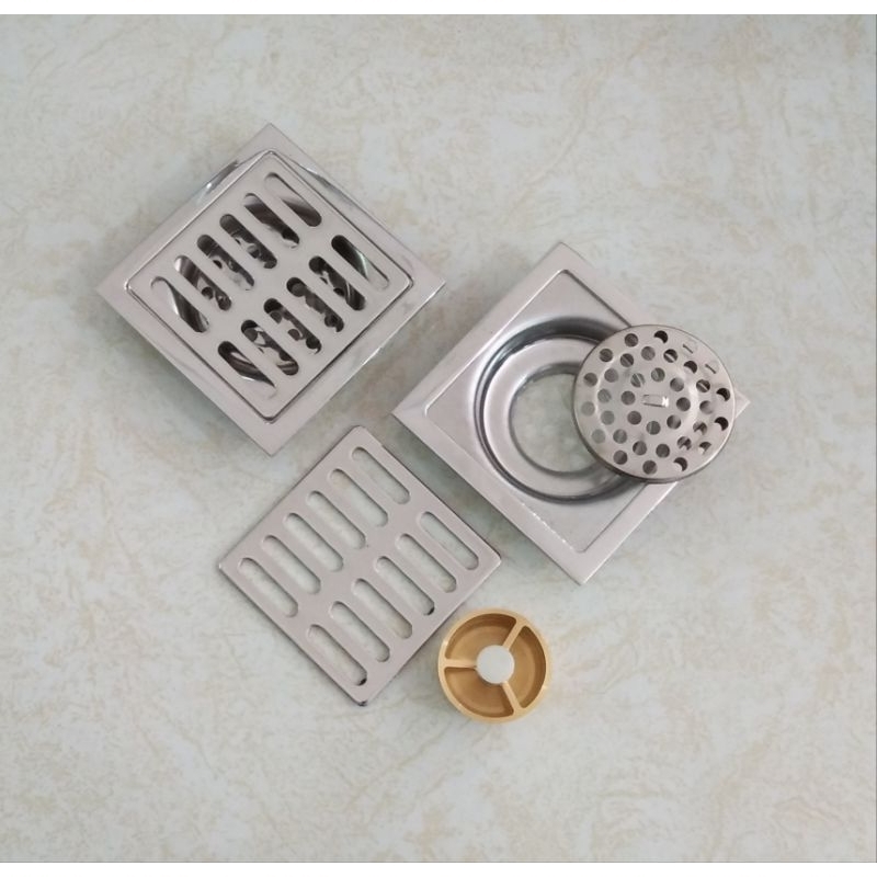 Floor Drain Model Kotak Stainless Steel