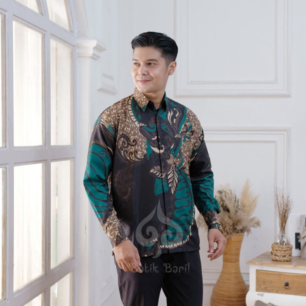 Kemeja Batik Motif Sangkuriang Hijau