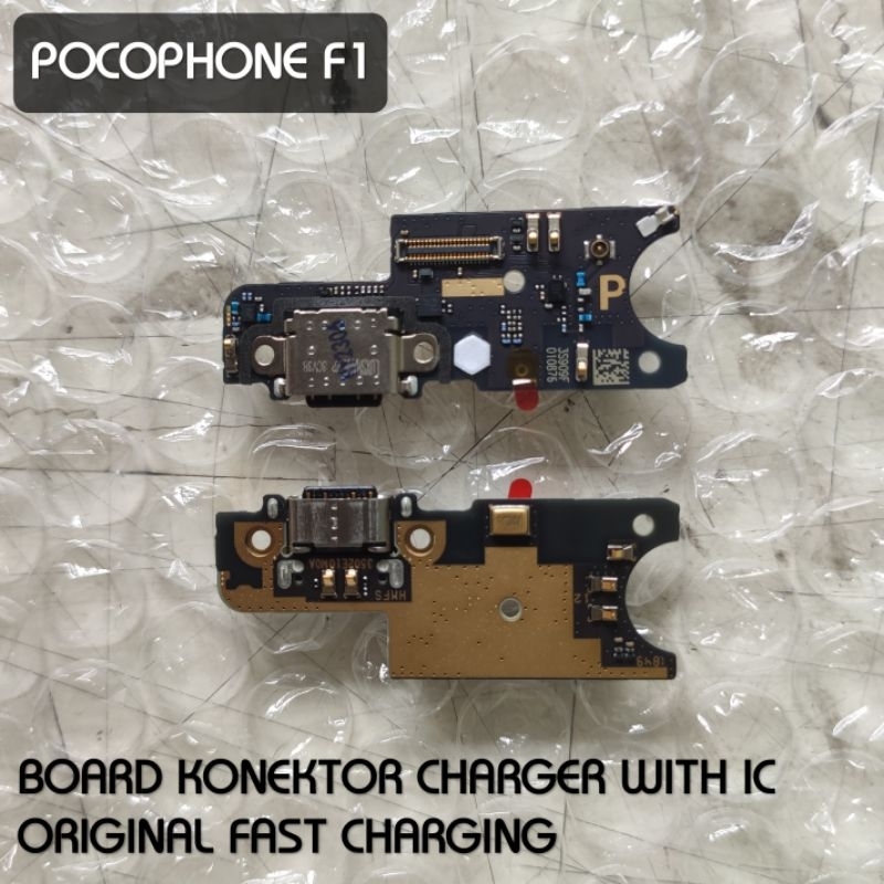 Papan board konektor charger Pocophone Poco F1 with iC Mic Original