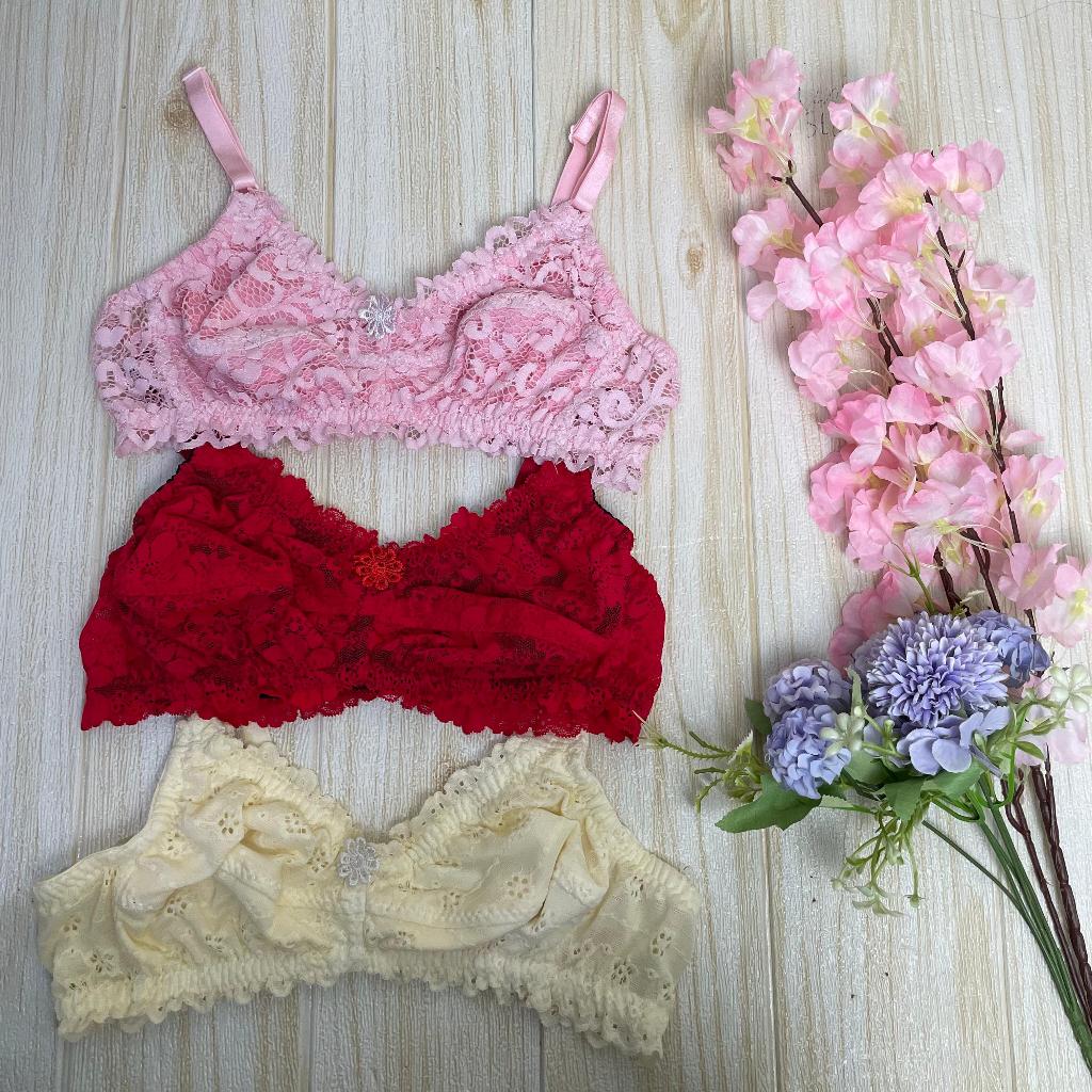 BRA BRUKAT JUMBO TANPA KAWAT TANPA BUSA SIZE 34 36 38 ECER DAN GROSIR CUP BESAR