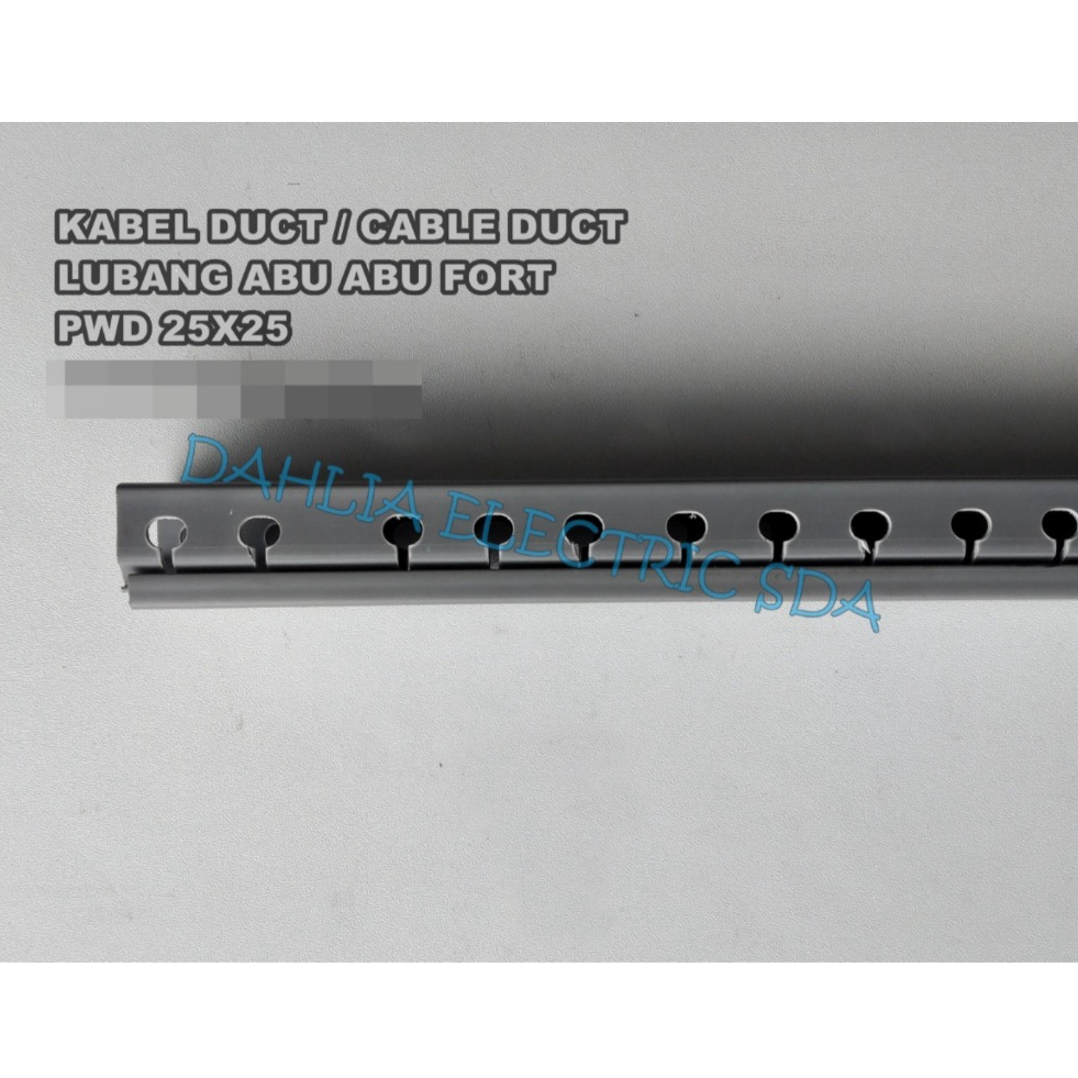 CABLE DUCT LUBANG 25MM X 25MM LUBANG ABU ABU