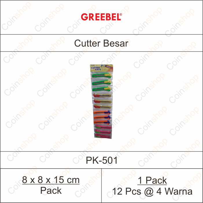 

Greebel Parko PK-501 Cutter Besar Per Pcs