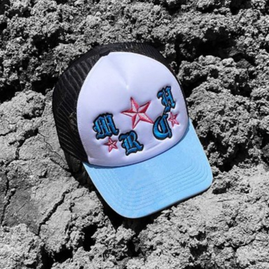 Marcher.ltd Trucker Hat Black Fusion /Topi Jaring /Topi Pria Wanita
