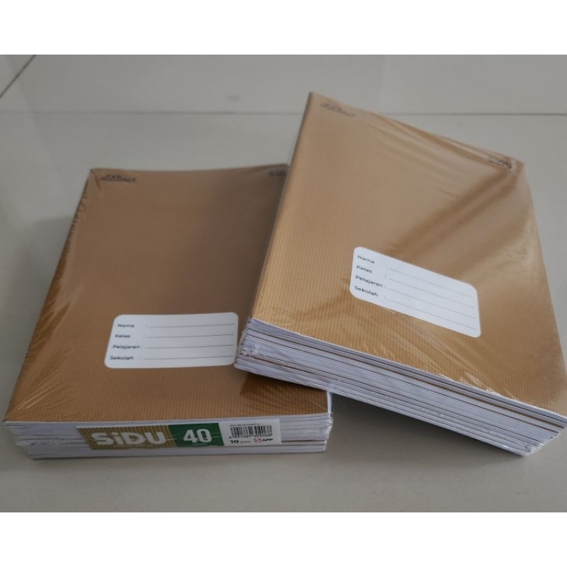 

Buku tulis SIDU Kraft cover sampul coklat 40 lembar isi 10 buku | Buku tulis sekolah SIDU