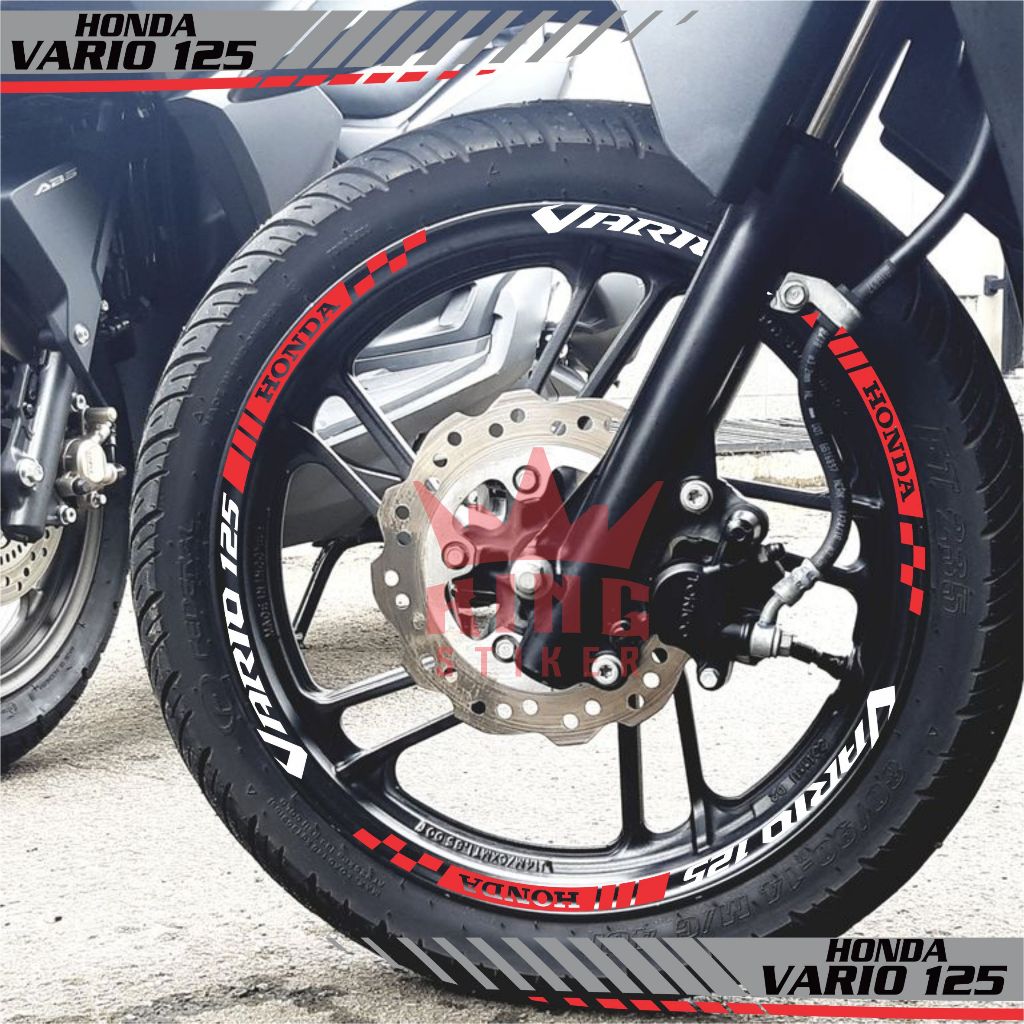 Stiker Motor Velg Honda Vario 125 Cutting Sticker Pelek Variasi Aksesoris Terbaru