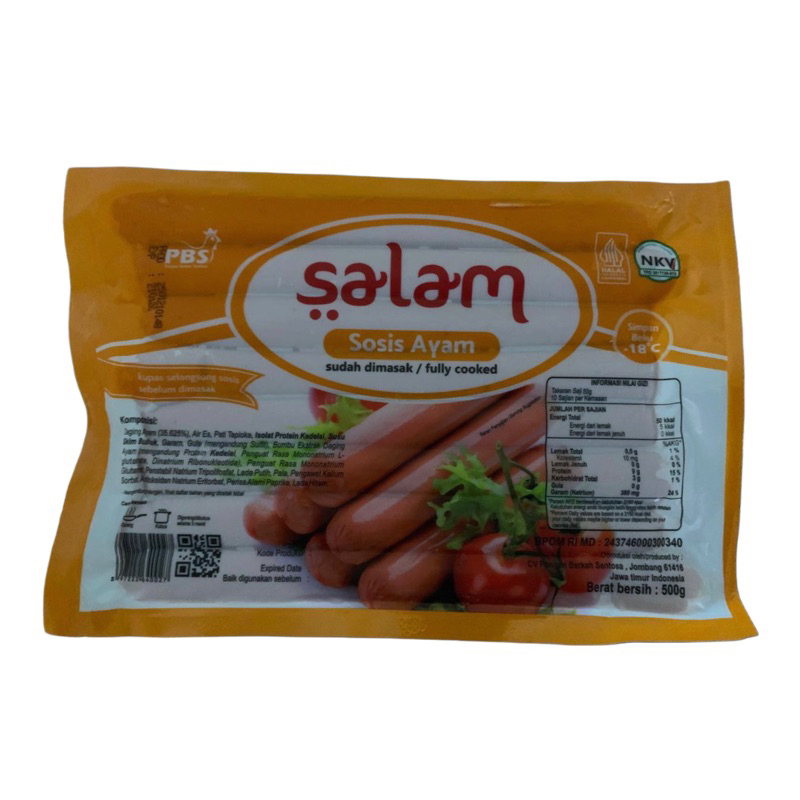 

SALAM SOSIS AYAM PANJANG 500 GR
