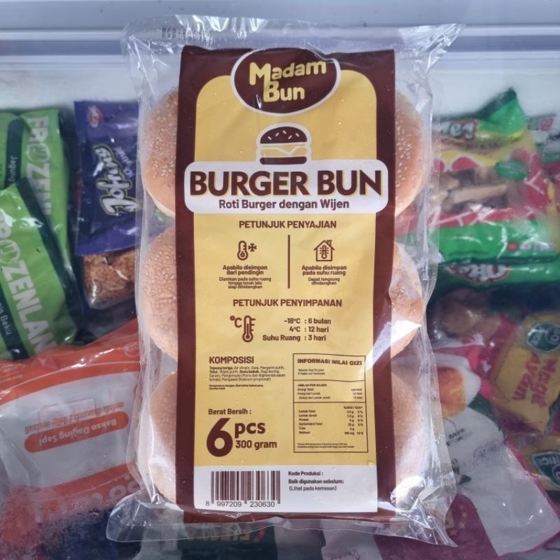 

Madam Bun Roti Burger isi 6