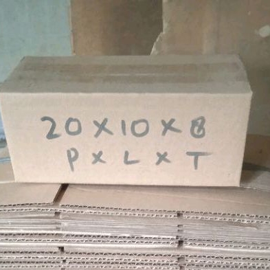 

kardus packing polos ukuran 20×10×8 cm