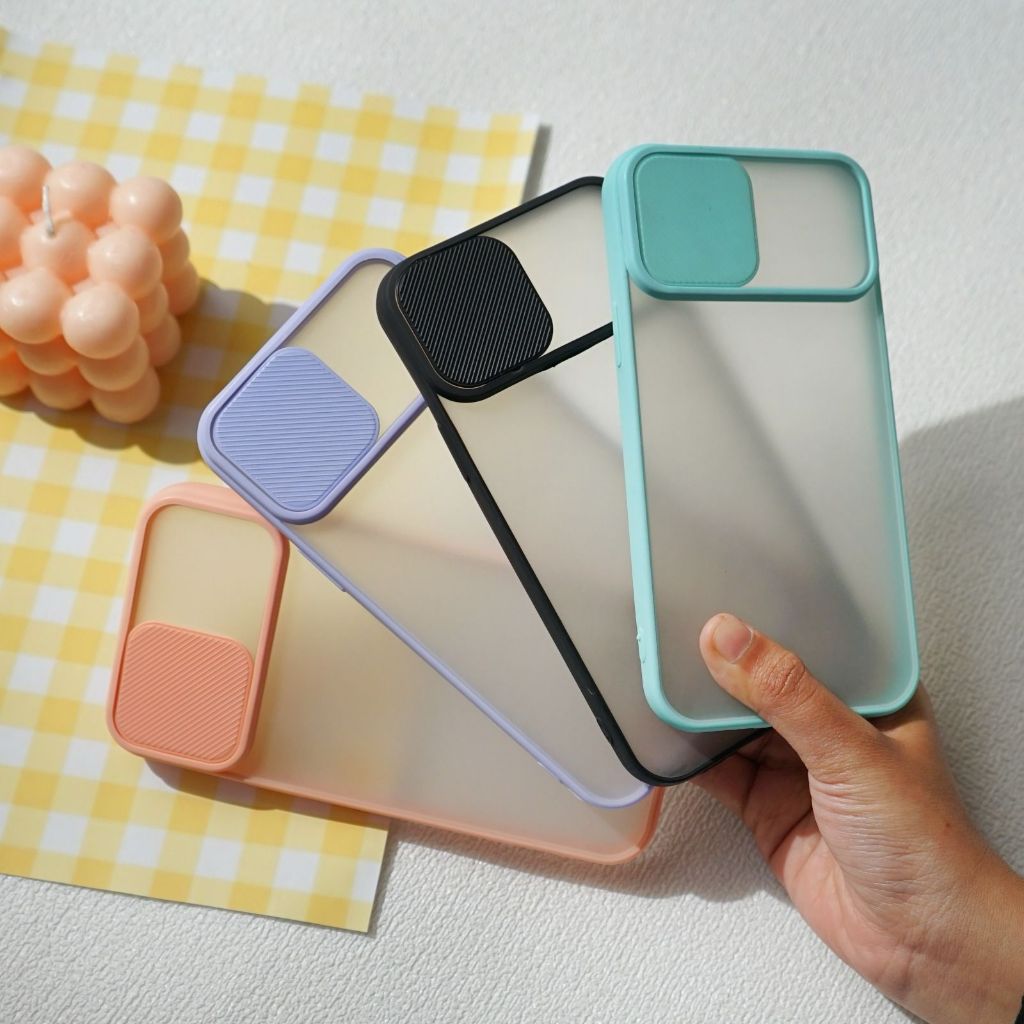 [KG] Case Slide Camera Protech Polos For Vivo S1 PRO V15 V20 V20 SE V21 Y12 Y15S Y19 Y33S 2021| Case