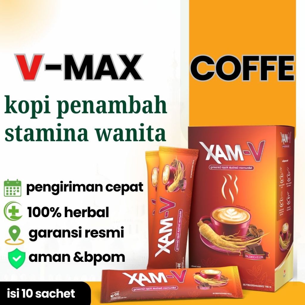 

V-MAX KOPI kopi instan penambah stamina wanita