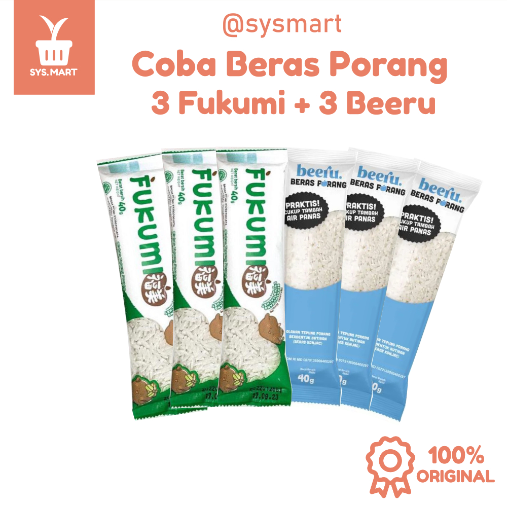 

FUKUMI BEERU Beras Porang Paket Cobain