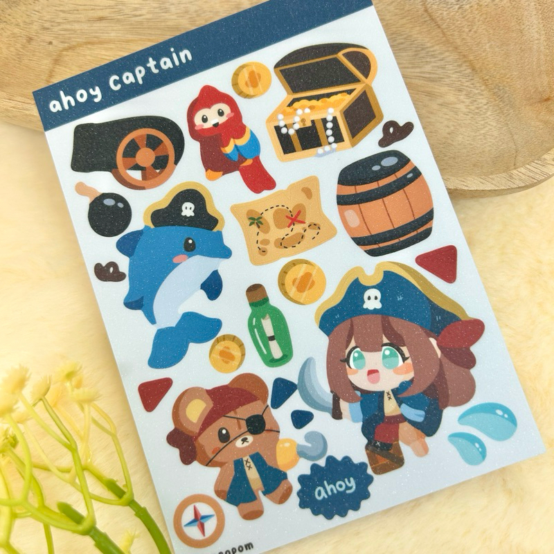 

Choccopom Deco Sticker Sheets - Ahoy Captain