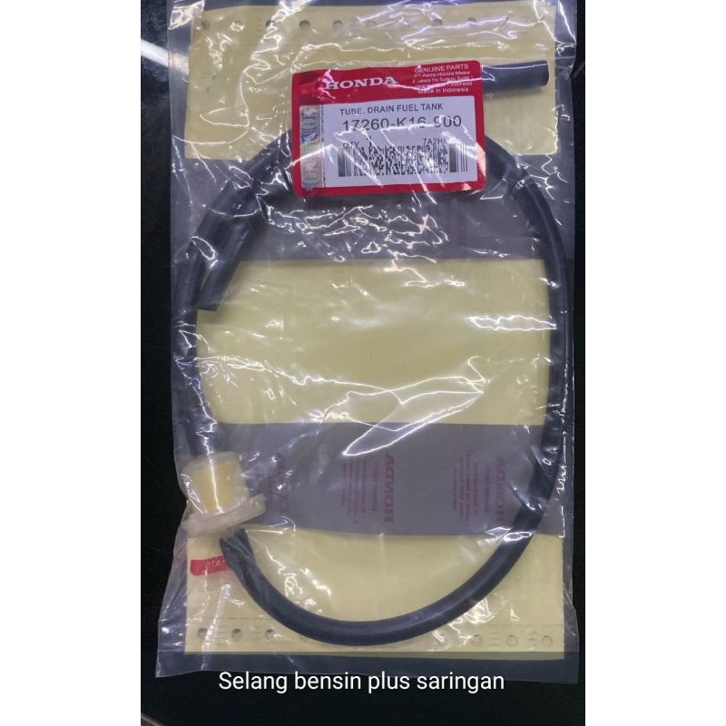 SELANG + FILTER BENSIN (65 cm) TAHAN PANAS AHM (K16) BEAT VARIO 110 SCOOPY SUPRA X 125 D 125 DD BATM