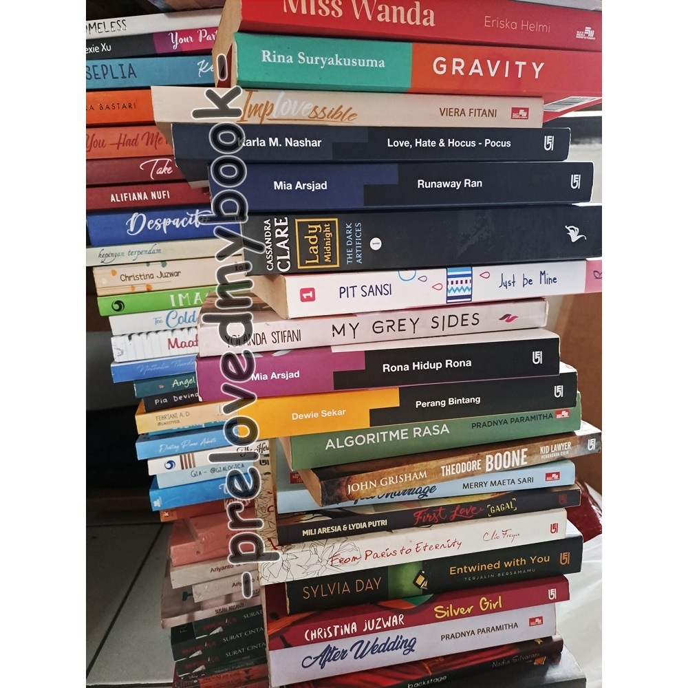 [KOLPRI] SALE ORIGINAL Buku Novel Indonesia - Buku Bekas, Buku Preloved, Novel Bekas, Novel Preloved
