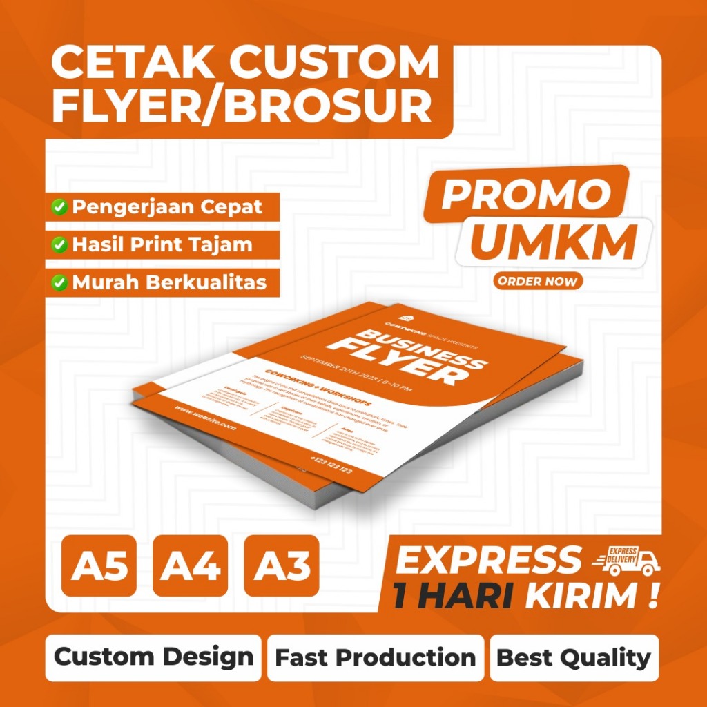 

CETAK BROSUR A5 A4 A3 TERMURAH | FULL COLOR | CUSTOM BROSUR ( 1 SISI / 2 SISI )
