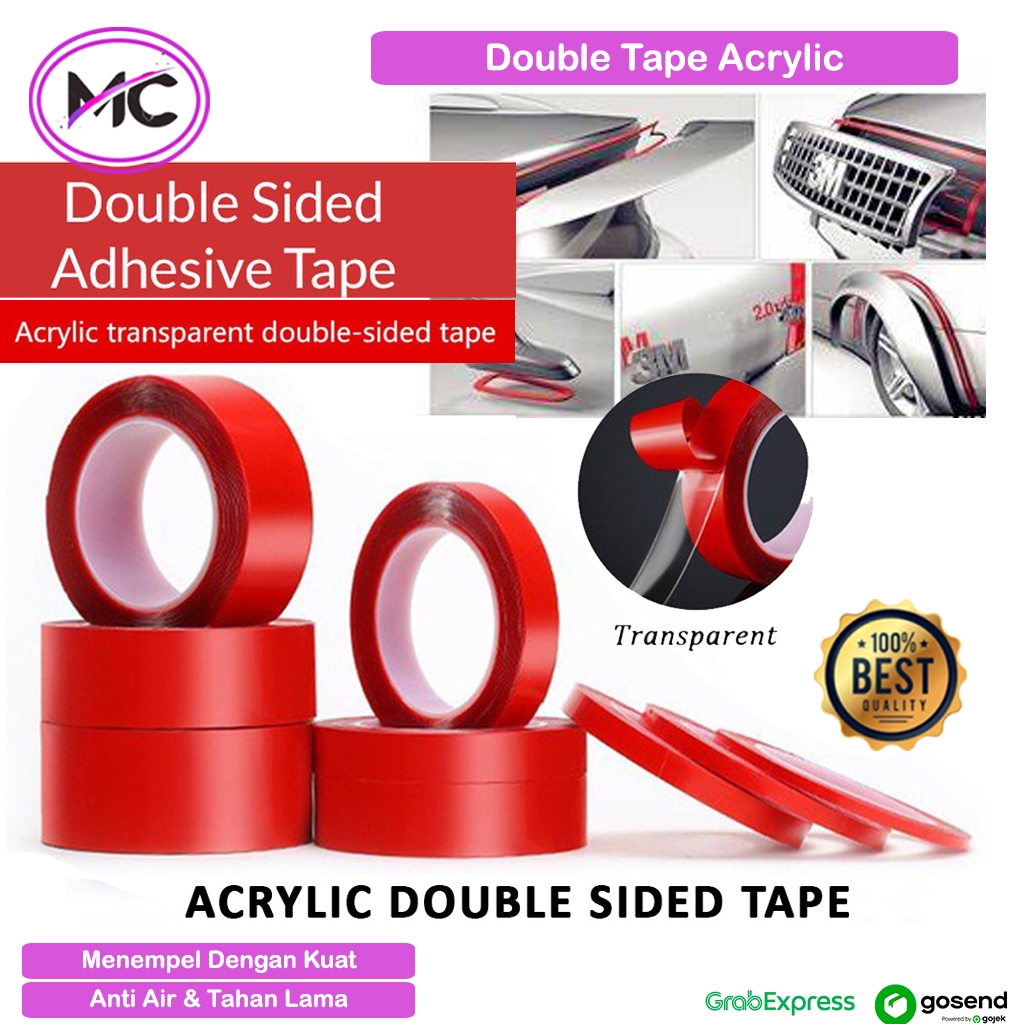 

Double Tape Acrylic Transparan Lebar 25mm 30mm 40mm 50mm Double Tape Nano Bening Super Kuat Lem Perekat Tape Akrilik Adhesive Strong Tempel Aksesoris Dinding Lem Otomotif Interior Mobil Murah