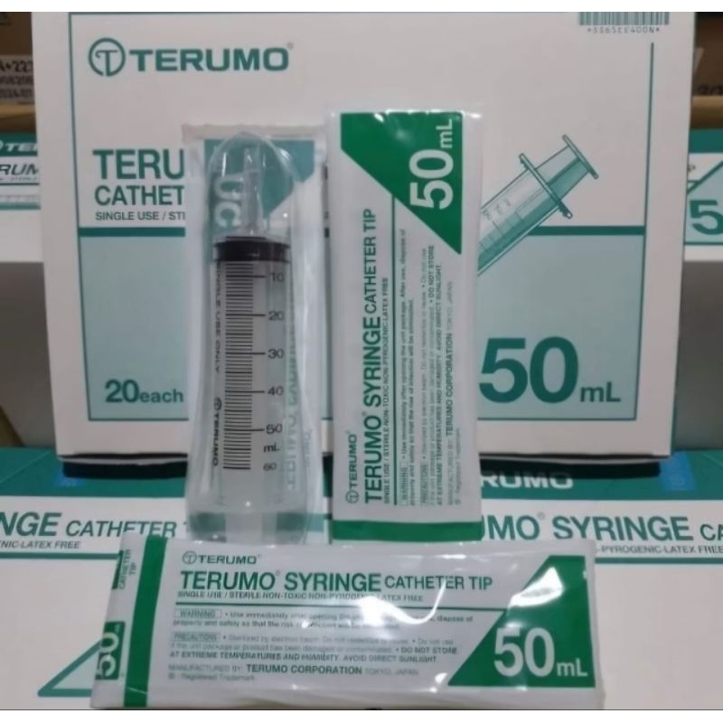 Catheter Tip Terumo 50 cc Syringe 50cc Hijau Spuit Lubang Tengah 50 ml 50ml