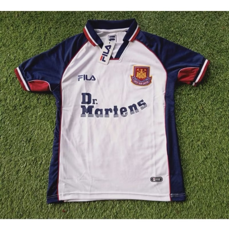 Jersey retro Westham away 99 Dr Martens Classic blockcore