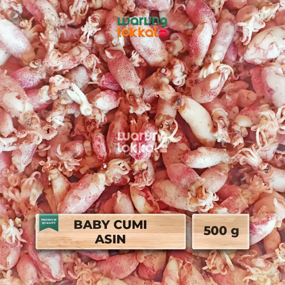 

Baby Cumi Asin 500g - Warung Lokkal