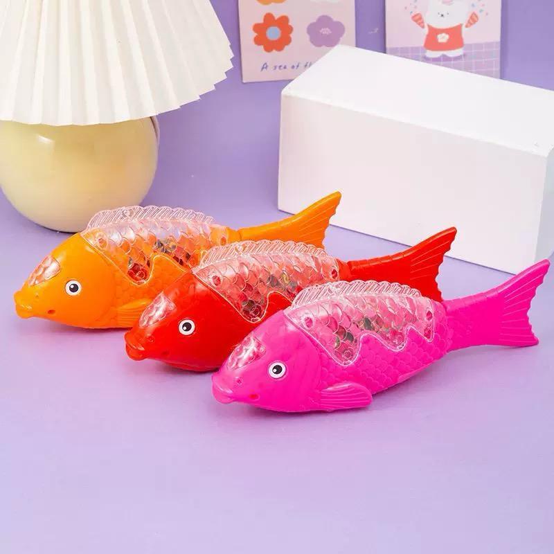 { Omg } Mainan Anak Ikan Bergerak / Mainan Ikan Berjalan / Mainan Ikan Berenang Lampu Serta Musik /