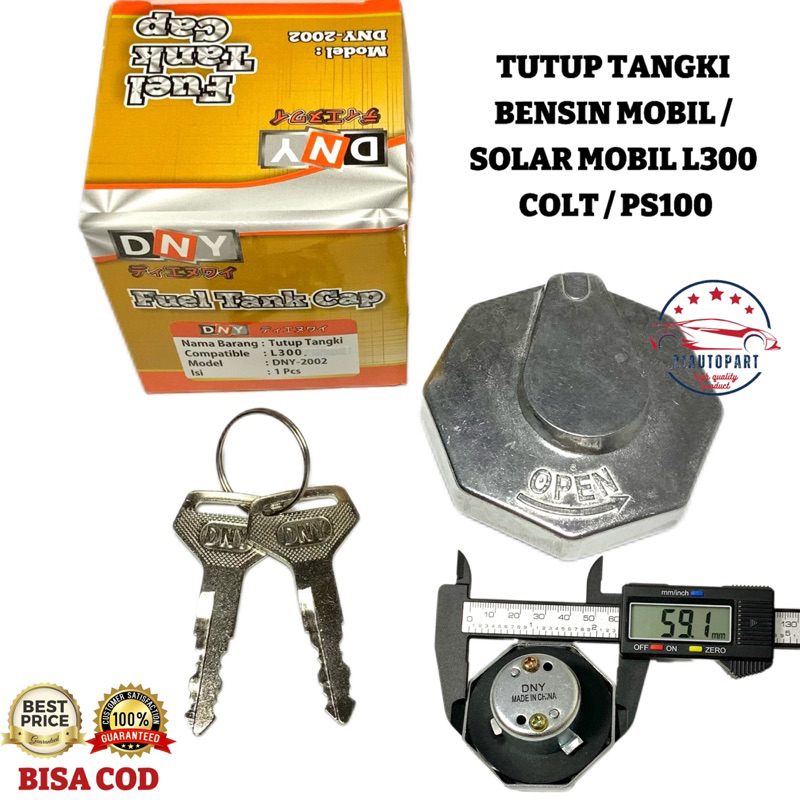 Tutup Tangki Bensin / Solar Mobil L300 Colt / PS100 MERK DNY ORIGINAL