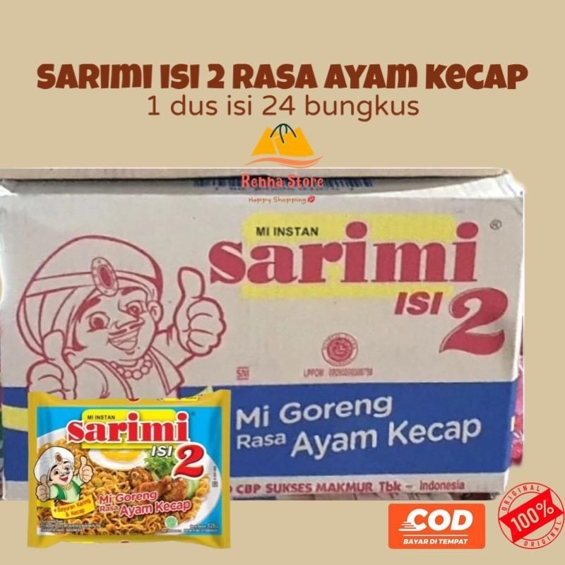 

SARIMI Mie Goreng Ayam (1dus isi 24pcs) Varian Lengkap Food Instan