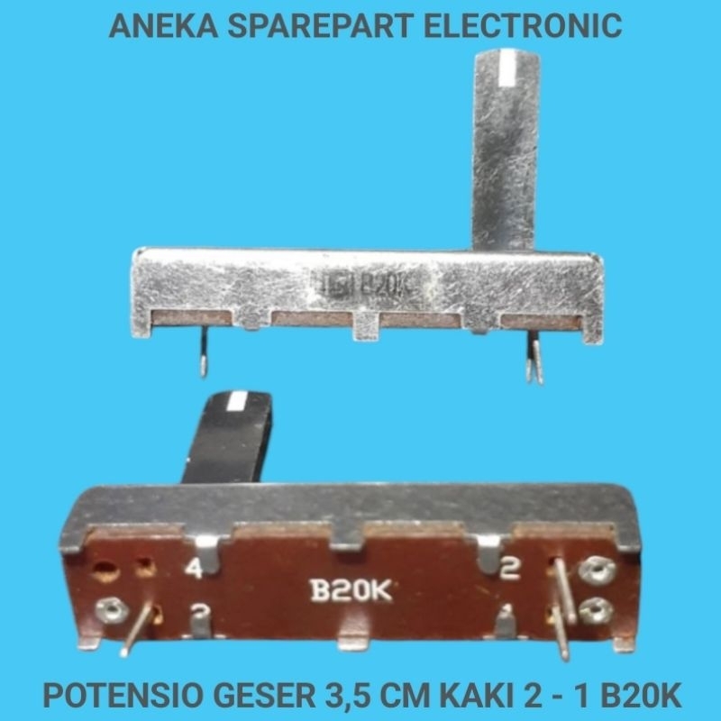 POTENSIO GESER 3,5 CM KAKI 2 - 1 B20K