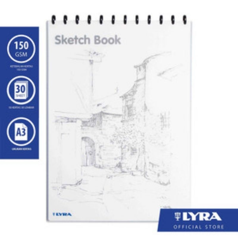 

Lyra - Sketch Book A3 / Buku Sketsa 30 Lembar