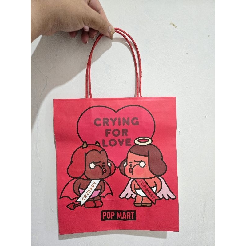 

POP MART PAPERBAG CRYING FOR LOVE UKURAN KECIL - PAPER BAG POPMART KECIL