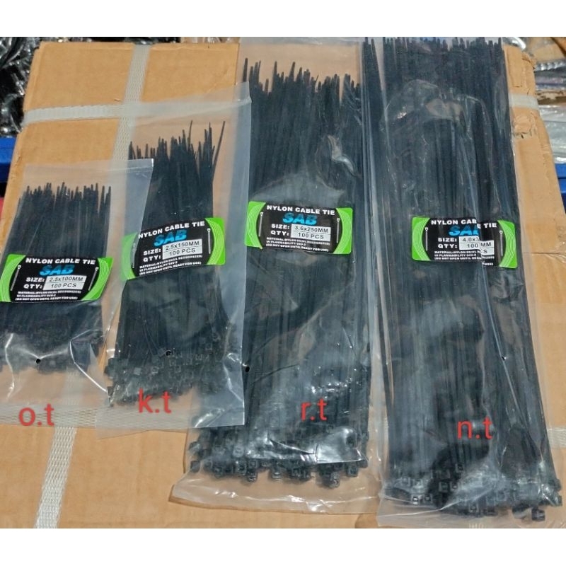 

promo kabel tie tali ties tis nylon 10/15/25/30cm perbungkus