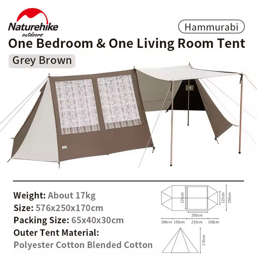 TENDA HAMMURABI LIVING ROOM TENT NATUREHIKE NH22CH001
