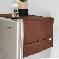 TUTUP KULKAS DENIM POLOS /TUTUP KULKAS KAIN AESTHETIC / COVER KULKAS MINIMALIS / TAPLAK KULKAS /