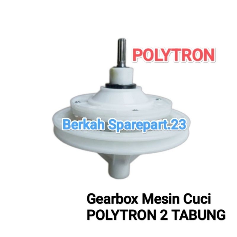 POLYTRON GEARBOX MESIN CUCI PWM 9556 MESIN CUCI 2 TABUNG 9.5 KG