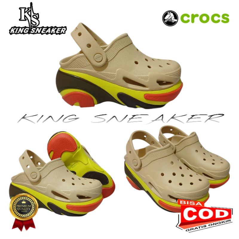SANDAL CROCS CRUSH BUBBLE / SANDAL CROCS BUBBLE / SANDAL CROCS / SANDAL CROCS WANITA / SANDAL WANITA
