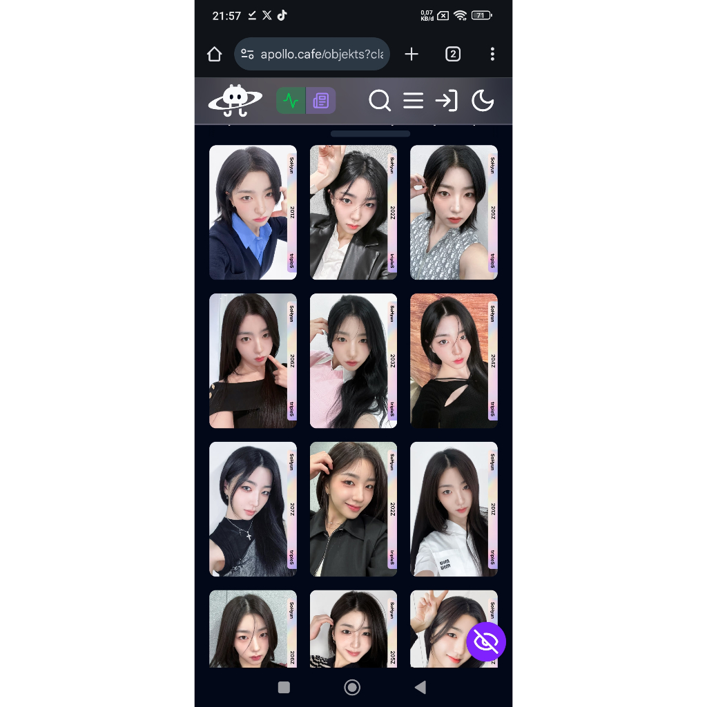 objekt tripleS photocard SCO Sohyun Divine