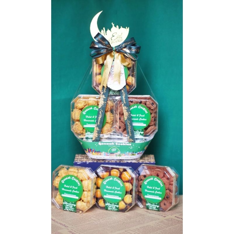 

(BISA KIRIM HARI INI) Parcel Idul Adha 3 Toples Qonaah Cookies