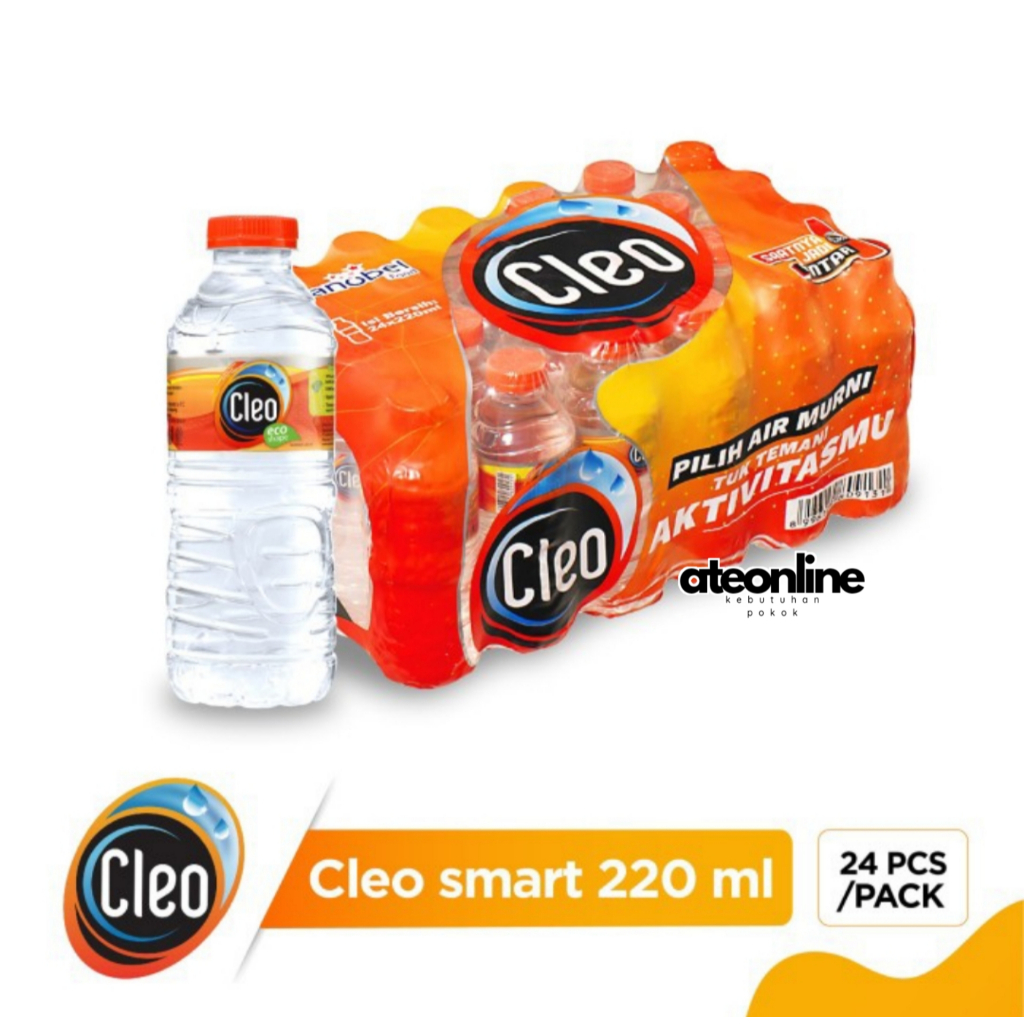 

Cleo Botol 220ml Pack [isi 24 botol]