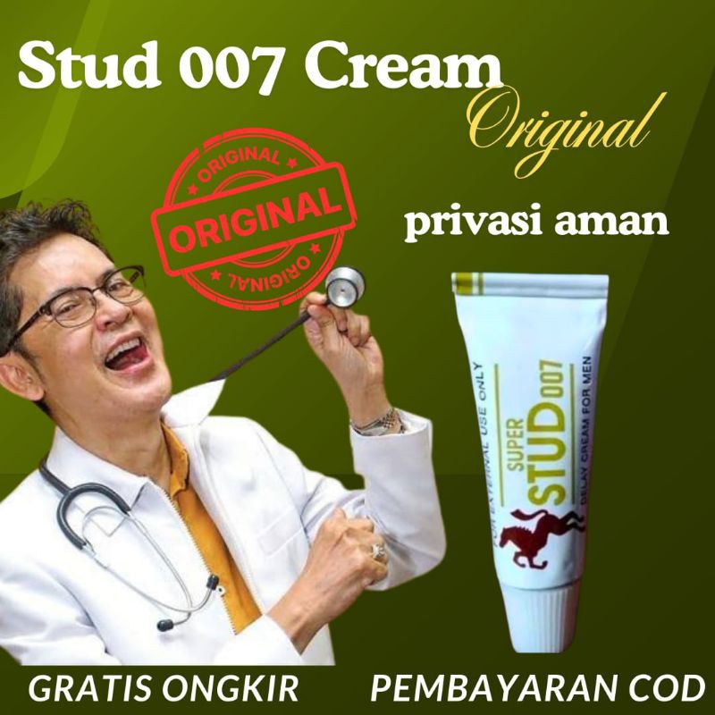 Stud 007 Cream 100% Original Obat Kuat Pria Tahan Lama Oles Laki Lak Perkasa