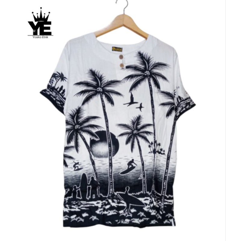 Baju Kaos Pantai Putih Pria dan Wanita terbaru (Unisex)