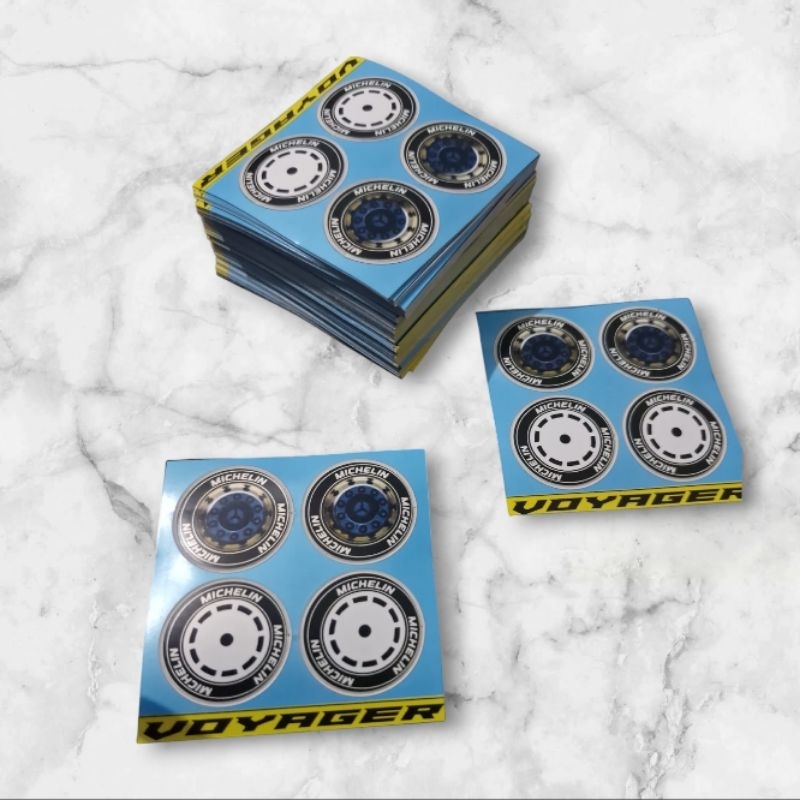 Stiker Velg, bus miniatur skala 1:35