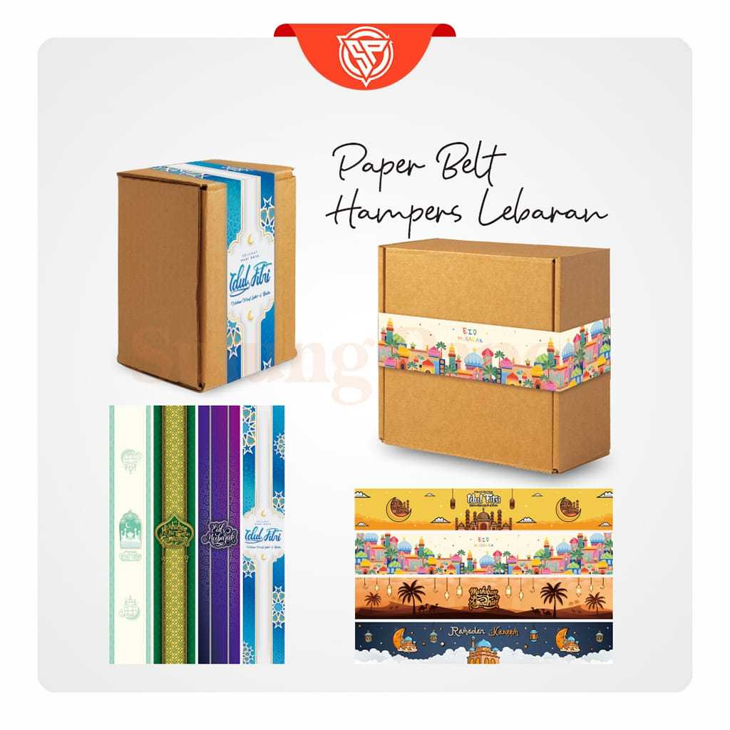 

Paper Belt Lebaran idul fitri isi 20 pcs / sabuk kertas panjang parcel lebaran idul fitri