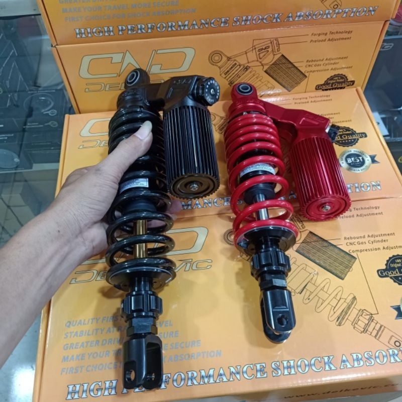 shock tabung belakang Vario 160 shock belakang vario 160 UK 330mm 340mm model 3wey ori delkevic shoc
