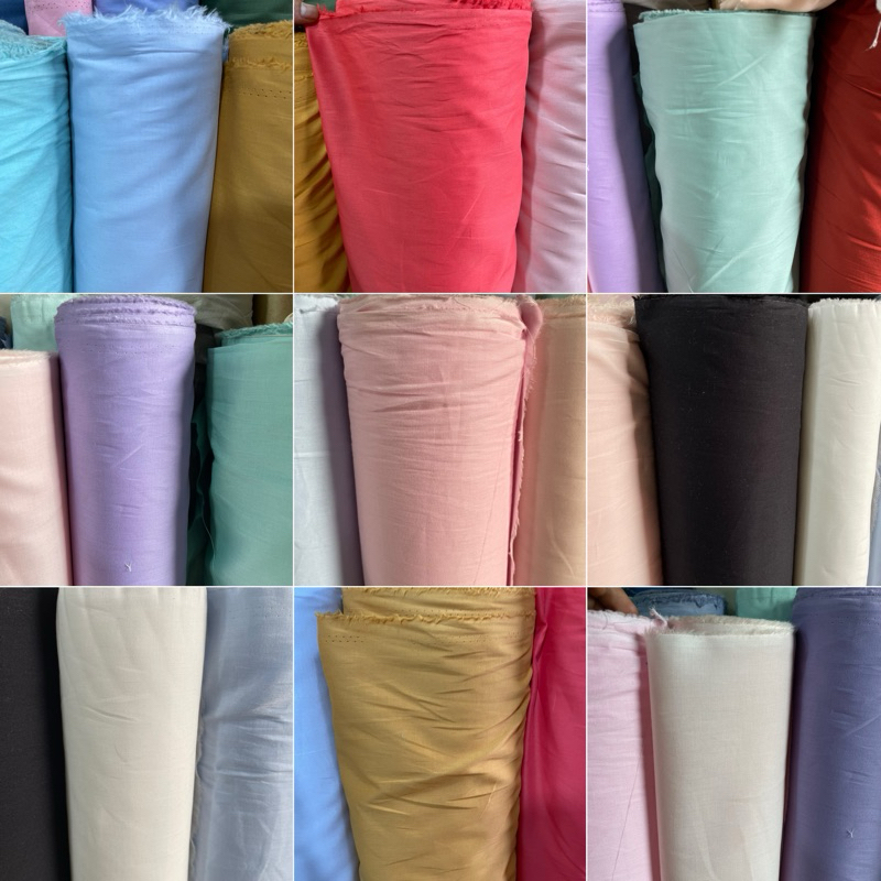 kain paris polos ( harga tertera 0,5m)