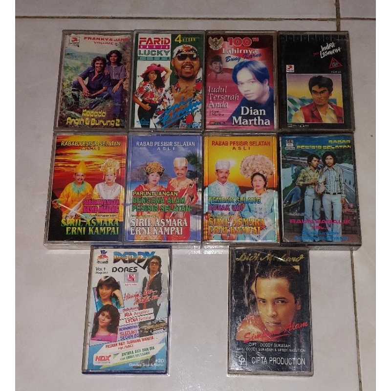 kaset pita FRANKY & JANE-Kepada Angin & Burung2 / FARID HARJA & LUCKY RESHA-Ini Rindu / DIAN MARTHA-